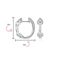 thumbnail image 4 of Bling Jewelry Womens Western Equestrian Horse Bit Hoop Earrings .925 Sterling Silver, 4 of 5