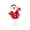 #2-Red【1x Treetop Star】, variant on Flocked Iron Candy Spring Tree Top Ornament, Christmas Tree Topper for Holiday Decor, Weather-resistant Festive Accent for Indoor Display, Lazyguy
