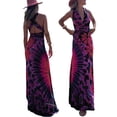 thumbnail image 5 of Cenuakty Women Long Dress, Sleeveless Backless Tie-up Tie-dye Print Vacation Dress Summer Dress, 5 of 6