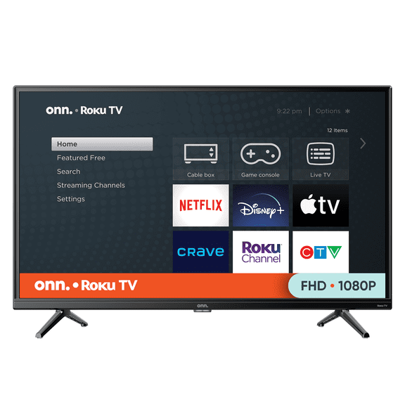 Téléviseur intelligent Roku FHD 1080p de 32 po (100122566-CA) onn.