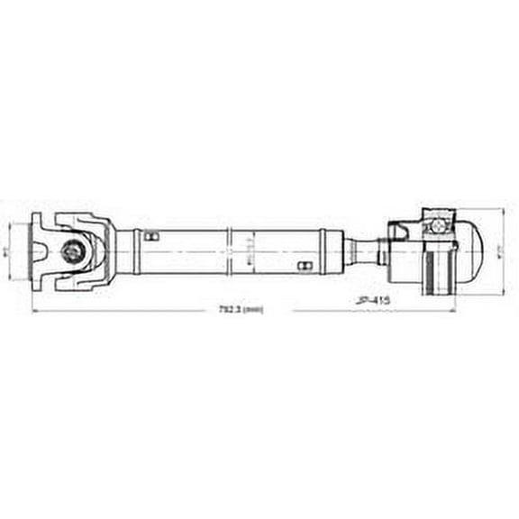 Drive Shaft Assembly Front OE No. 52853442AC/52853442AD/52853442AE/52853442AF Ref No. 938-171