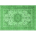 thumbnail image 1 of Ahgly Company Indoor Rectangle Medallion Emerald Green Traditional Area Rugs, 2' x 4', 1 of 4