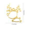 thumbnail image 2 of Miangastore 35pcs Zinc Alloy Mold DIY Crystal Drop Mold Christmas Casting Mold (Golden), 2 of 8