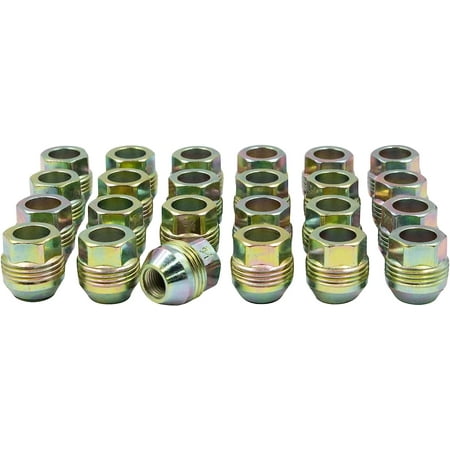 Wheel Accessories Parts 24 Pcs Lug Nuts Dual External Thread M14x1.5 OEM Stock Factory Replaces Chevy Avalanche Silverado Blazer Suburban Tahoe GMC Sierra 1500 2500 Yukon XL