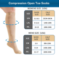 thumbnail image 4 of 1 Pairs Zipper Copper Compression Socks for Women & Men Circulation 15-20 mmhg - Better Blood Flow, Swelling, Best Support for Medical, Running, Nursing, 4 of 6