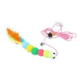 thumbnail image 2 of lionlar Funny Cat Teaser Toy Worm Toy Catcher Hanging Interactive Toys, Exercise Kitten, 2 of 9
