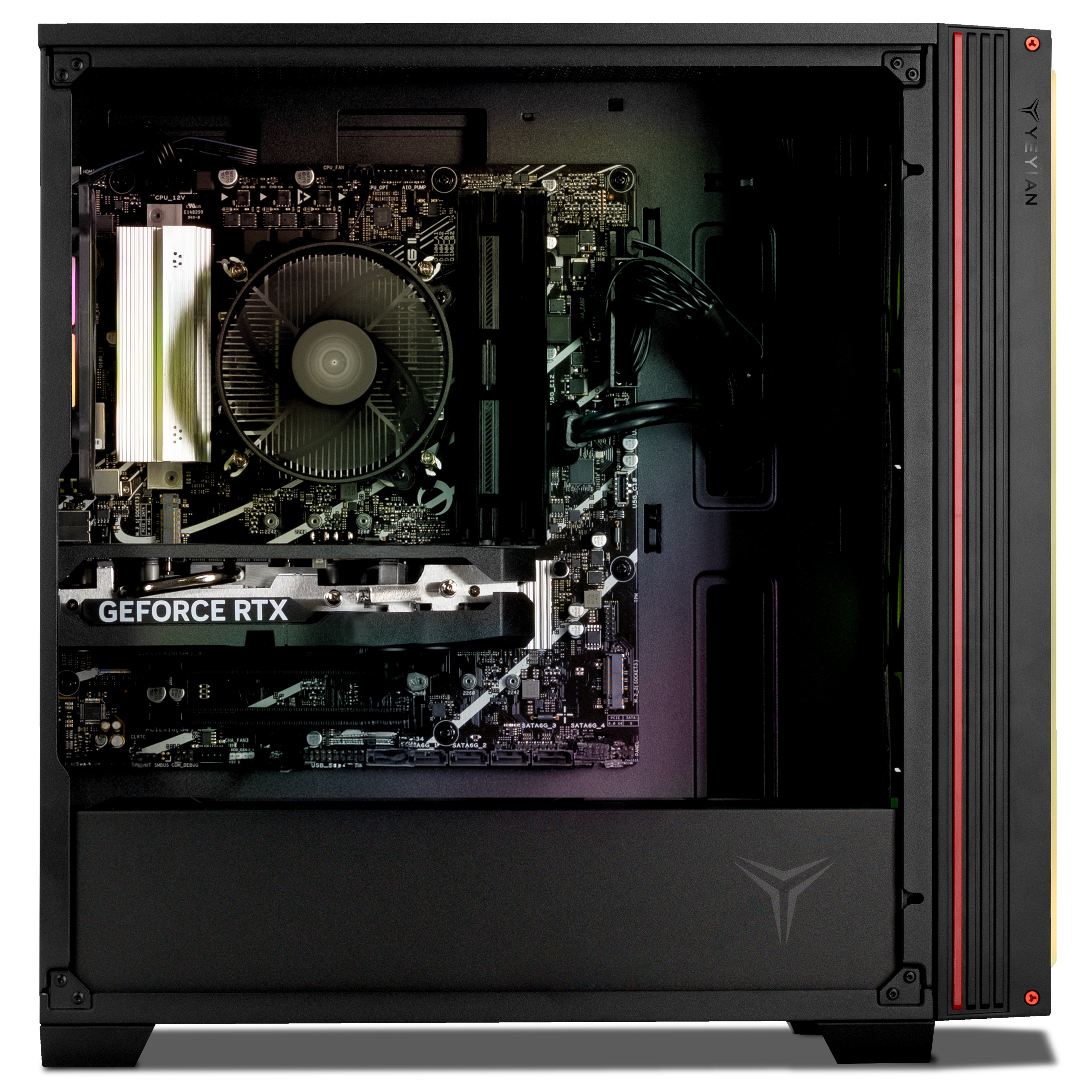 YEYIAN Gaming PC. Core i5 14400F, RTX 5060 8GB GDDR7, 1TB NVMe, 16GB DDR5, 650W 80+ GOLD, Windows 11 Home. Model YPI-MS44F0B-5601B