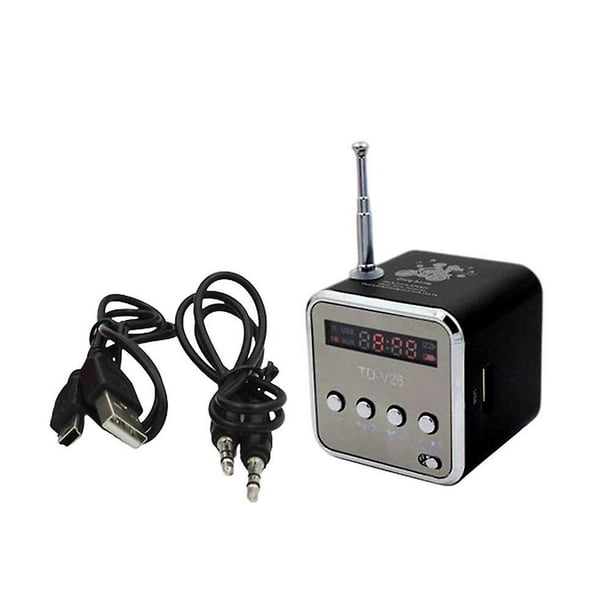 Wireless Stereo Retro Speaker Bluetooth Speaker with LED Digital Display Portable FM Radio for Mobile Phones Tablets Laptops