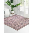 thumbnail image 6 of Unique Loom Nostalgia Collection Area Rug - Katie (7' 3" Square Pink/Blue), 6 of 12