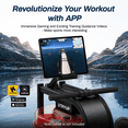 thumbnail image 4 of Rowing Machine 16 Levels of Quiet Resistance, Water Rowing with LCD Monitor, 350 lbs Weight Capacity for Home Use, 4 of 5