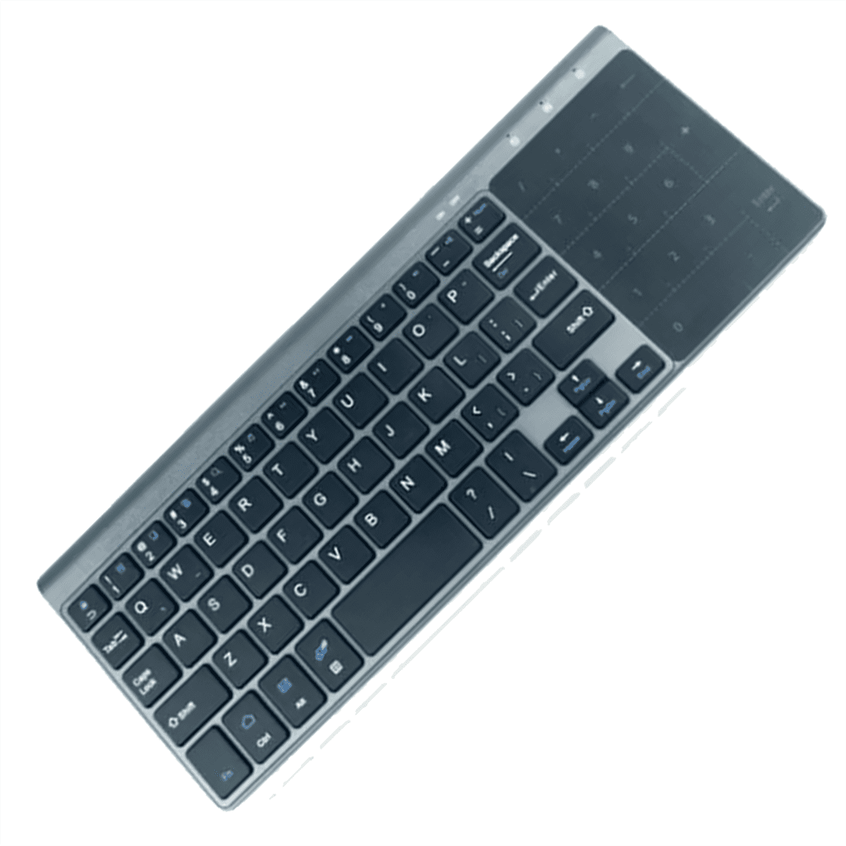 Bluetooth Wireless Mini Keyboard with Numeric Touchpad for Notebook PC Smart TV Portable 59 Keys Wireless Mini Keyboard