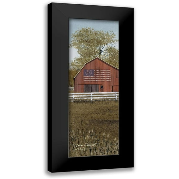 Jacobs, Billy 7x14 Black Modern Framed Museum Art Print Titled - Warm Summer