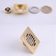 thumbnail image 5 of Kearding Drenaje de piso cuadrado de artesanía tallada exquisita Drenaje de piso de doble propósito Drenaje de piso a prueba de olores Accesorios de baño, 5 of 6