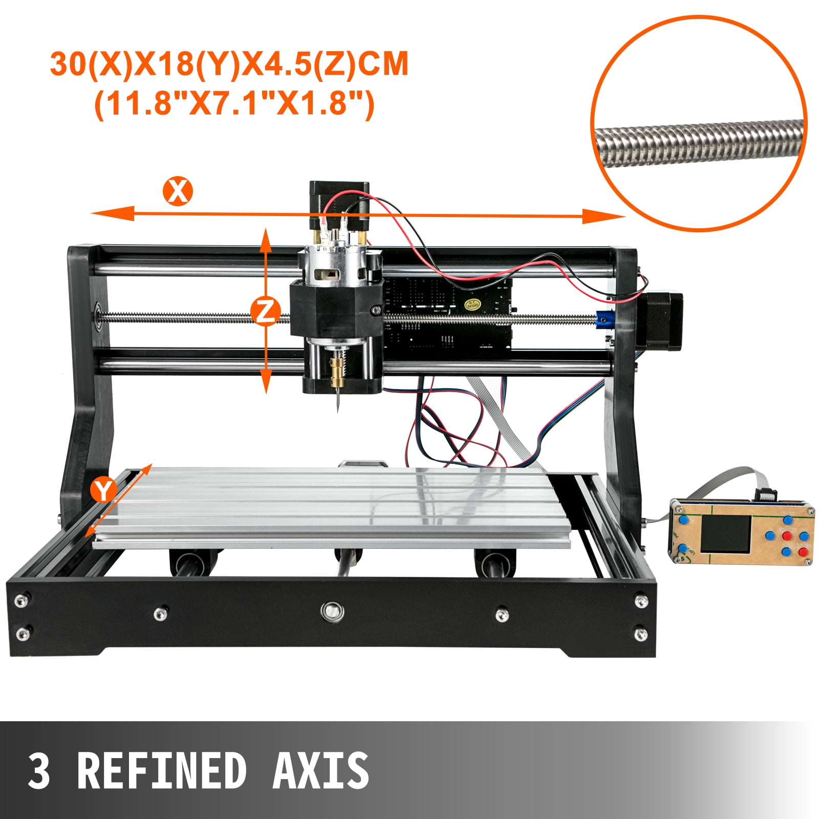 3 Axis CNC Router 3018 With Offline Controller Engraver Machine Wood Plastic PVC 