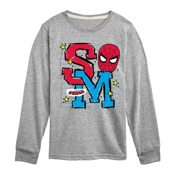 Marvel Your Friendly Neighborhood Spider-Man - Friendly Spidey Mascot - Toddler And Youth Long Sleeve Graphic T-Shirt