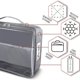 thumbnail image 4 of Bolsa organizadora de malla con cremallera | Bolsa de almacenamiento portátil | Compartimento de celosía extraíble | Poliéster gris | Dispensador de bocadillos de granos multiusos | 15,75 x 11,81 x, 4 of 6
