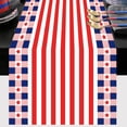 thumbnail image 1 of WHEANG Decorative Table Banner 4 Style Independence Day Table Flag Patriotic Stripes Wired Edge Ribbon Printing Customized Satin Flag Ribbon For Holiday Craft Decoration, 1 of 3