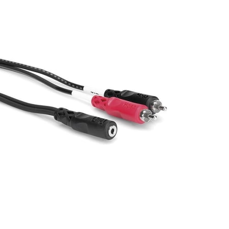 UPC: 0728736013155 | Hosa – CFR-210 – 10 ft Stereo Breakout Cable – 3.5mm TRS Female to Dual RCA Male