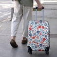 thumbnail image 3 of Pioneer Flower Floral Print Pattern Luggage Cover Fashion Suitcase Cover Baggage Covers Fit 25-28 Inch Luggage (Go Travel), 3 of 5