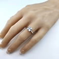 thumbnail image 4 of NANA Jewels Cushion Cut CZ Lucita Cubic Zirconia Engagement Ring Solitaire, 8.0mm 3.00ct Platinum Plated Size 11.5, 4 of 6