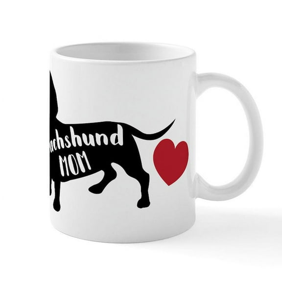 CafePress - Dachshund Mom - 11 oz Ceramic Mug - Novelty Coffee Tea Cup