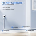 thumbnail image 3 of Kit de gestión de cables Cord Hider Yecaye CMC03 para 3,17 m, color blanco, 3 of 8