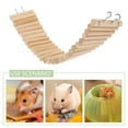 thumbnail image 4 of Toyvian Beige Wooden Ladder Bridge for Hamsters and Birds Climbing Toy, 1 Piece Small Pet Accessory, 4 of 5