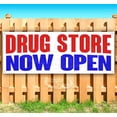 thumbnail image 1 of Drug Store Now Open 13 oz Vinyl Banner With Metal Grommets, 1 of 4