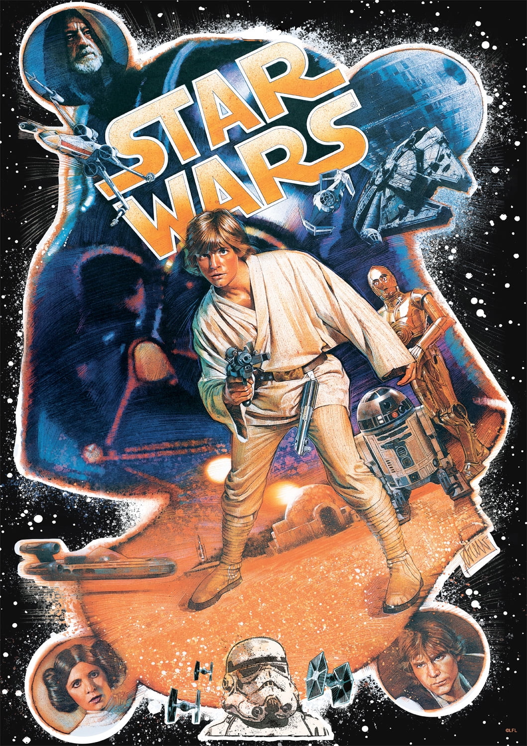 Buffalo Games Star Wars - Skywalkers First Shot 500-Piece Interlocking Jigsaw Puzzle for Adults Ages 14 and Older