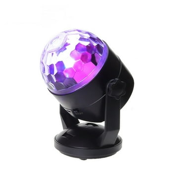 LED Stage Lighting Sound Activated Party Lights RGB Disco DJ Party Light Battery Powered/USB Magic Ball Projector