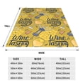 thumbnail image 3 of Fotbe White Wine Seamless Manta de Franela Acolchonada con Estampado, Súper Suave y Esponjosa, Extra Grande para Sofá, Cama, Uso Todo el Año-80"x60", 3 of 7