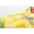 thumbnail image 4 of SSLR Hawaiian Shirt for Women Flamingo Short Sleeve Casual Button Down Shirts Beach Aloha Tops, 4 of 8