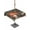 Brown, variant on Outdoor Tablecloths with Umbrella Hole & Zipper, Spring Mushrooms Round Tablecloths 60 Inch, Farmhouse Pastoral Botanical Watercolor Waterproof Table Cloth, Patio/Pool/Picnic Table Covers