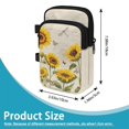 thumbnail image 7 of COEQINE Crutch Bag Elbow Crutch Pouch Sunflower Dragonfly Butterfly Forearm Crutch Pouch, Walking Cane Bag, Lightweight, Large Capacity, for Walking Cane, Hiking Stick, 7 of 7