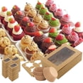 thumbnail image 1 of Moldes Para Pastel 100 Uds. Vasos de papel para magdalenas con 20 cajas para magdalenas, caja para pasteles y muffins, Mini moldes para pasteles Likrtyny Para estrenar, 1 of 9