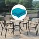 thumbnail image 5 of Cojines de asiento de mimbre sólido para exteriores, cojín de espuma de esponja para silla de oficina, corrección , , cojín Lago azul, 5 of 9