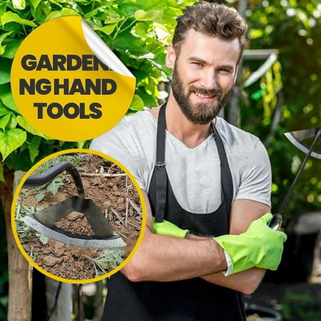 LBECLEY Packets Bulk Edge Hardened Hoe Durable Edger Hand Garden Tool All-Steel Weeder Hollow Patio & Garden Wild 20 Pound Bag Gardening Tools Multicolor One Size