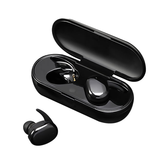Auriculares BT Irfora Auriculares inalámbricos BT Auriculares deportivos internos Chip BT5.0 Diseño ergonómico Control táctil inteligente Amplia compatibilidad Negro Irfora Auriculares BT