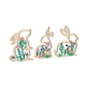 thumbnail image 5 of 3pcs Decoración de conejitos de Pascua, adorno de conejo, decoración decorativa de mesa, placa de escritorio de letreros de madera para sala de estar, 5 of 9