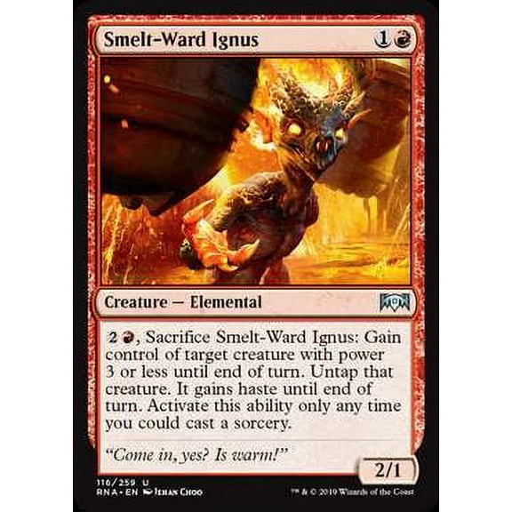 MtG Ravnica Allegiance Uncommon Smelt-Ward Ignus #116
