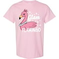 thumbnail image 3 of Inktastic Glam Pink Flamingo with Pearls T-Shirt, 3 of 5