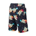 thumbnail image 4 of Men's Ripple Junction Black/Gold WWE Retro Wave Chrome Logo Board Shorts, 4 of 5