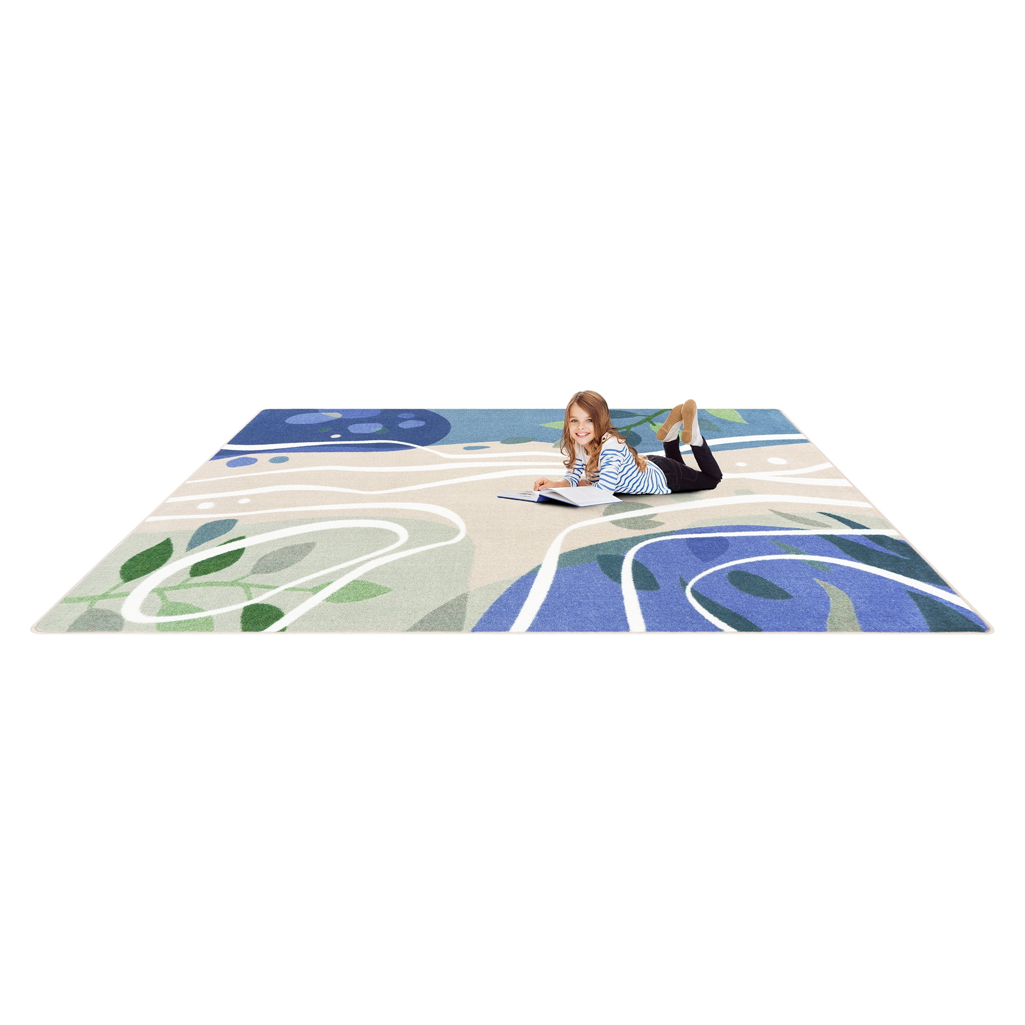 Still Waters 7'8" x 10'9" Area Rug in Color Multi