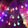 thumbnail image 2 of 100 LED 49 FT Globe Ball String Lights Crystal Bubble Ball Fairy String Lights Plug in with Remote 8 Modes Extendable for Indoor Outdoor Wedding Christmas Tree Garden Decor (Multicolor), 2 of 7