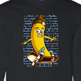 thumbnail image 4 of Inktastic Skateboarding Banana Funny Skater Long Sleeve T-Shirt, 4 of 5