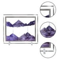 thumbnail image 3 of Aoderun Moving Sand Art Liquid Motion with Clear Frame Decor Home Relaxing Toy (7×9in,Purple), 3 of 5