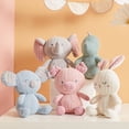 thumbnail image 2 of Soft knitted wool rabbit doll baby elephant doll soothes sleeping dinosaur toy, 2 of 4