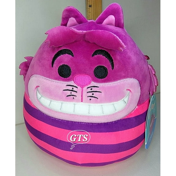 Squishmallow 8" Cheshire Cat Pink Purple Alice in Wonderland Kitty Plush