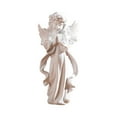 thumbnail image 3 of Cute Praying Angel Statue All White Design with Intricately Sculpted for Friend Family Neighbors Gift, 3 of 4