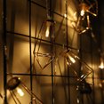 thumbnail image 3 of Serie de Luces LED Vintage para Interiores , Conexión USB o Baterías AA (Incluidas), Guirnaldas Decorativas en Forma de Diamante de Luz Cálida, para Hogar, Fiesta, Restaurante XianweiShao 9024719125282, 3 of 5